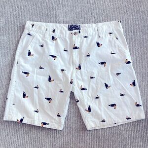 Raw Yarn Industries Toucan Print Shorts Men’s Size 40‎ White Resort